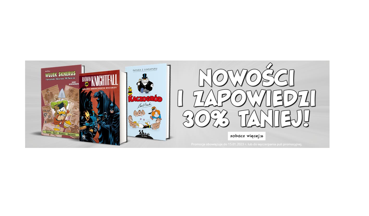 Egmont komiksowe nowości i zapowiedzi 30 taniej Promocje książkowe